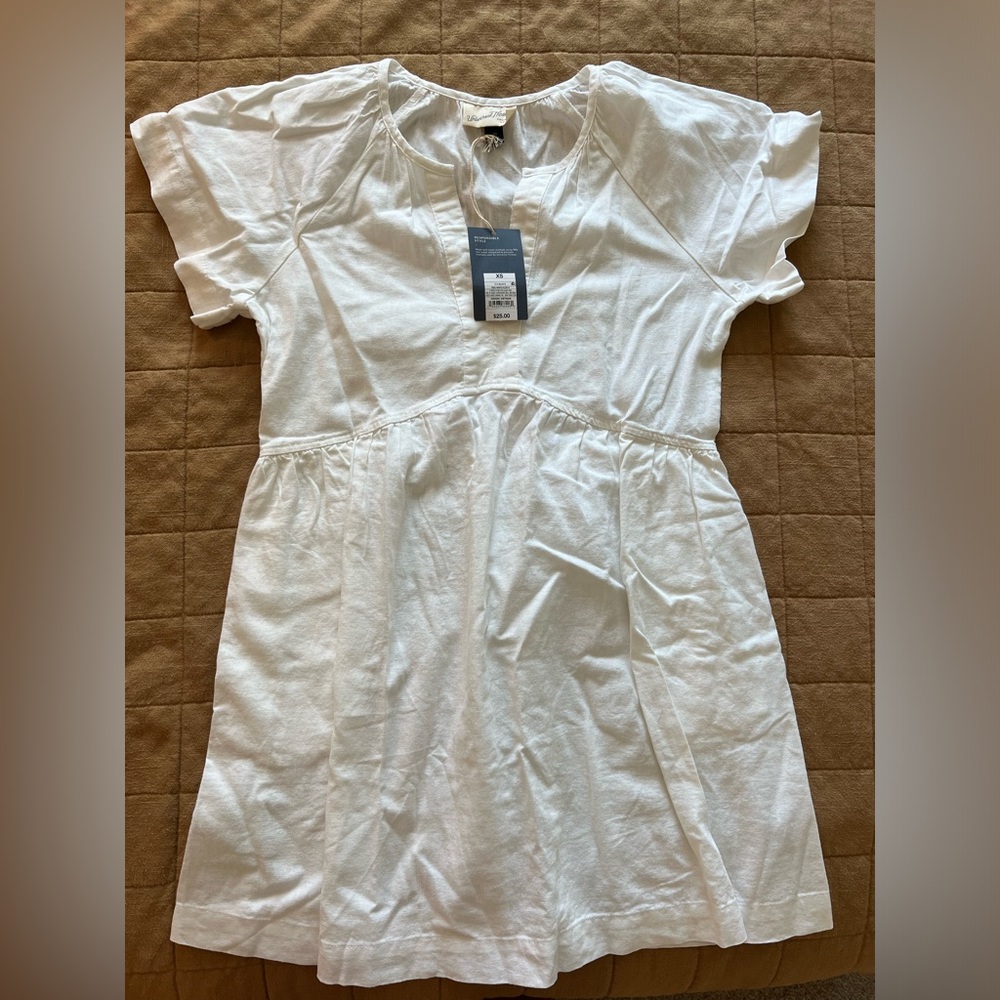 Target white linen dress